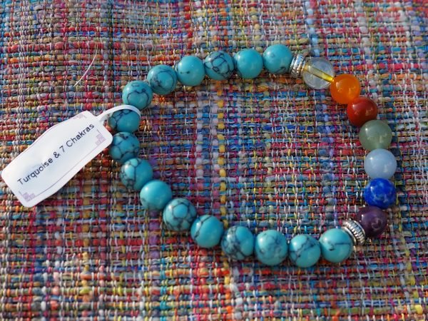 Bracelet Turquoise et 7 Chakras