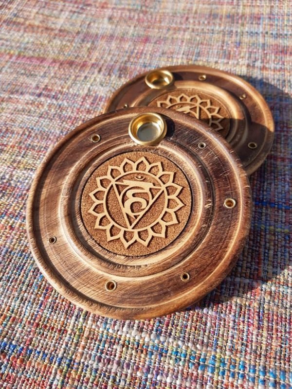 Porte-Encens rond en Bois